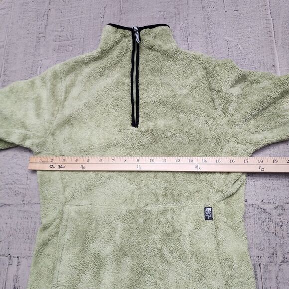 The North Face Jacket Women's XS Green 1/4 Zip Soft Glacier Fleece Sweater - Picture 8 of 9